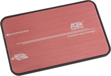 Внешний контейнер для HDD 2.5" SATA AgeStar 3UB2A8 красный