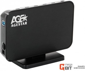Внешний контейнер для HDD 3.5" SATA AgeStar 3UB3A8-6G черный